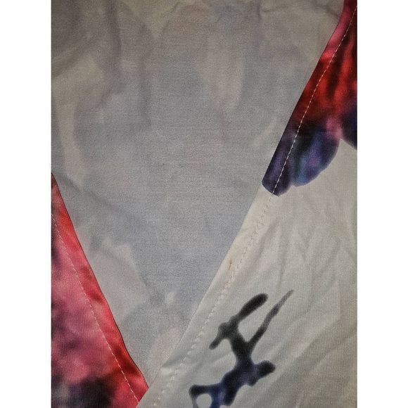 Women's Misguided Long Sleeve V-Neck Floral Print Front Slit Maxi w/ Waist Tie - Picture 7 of 8